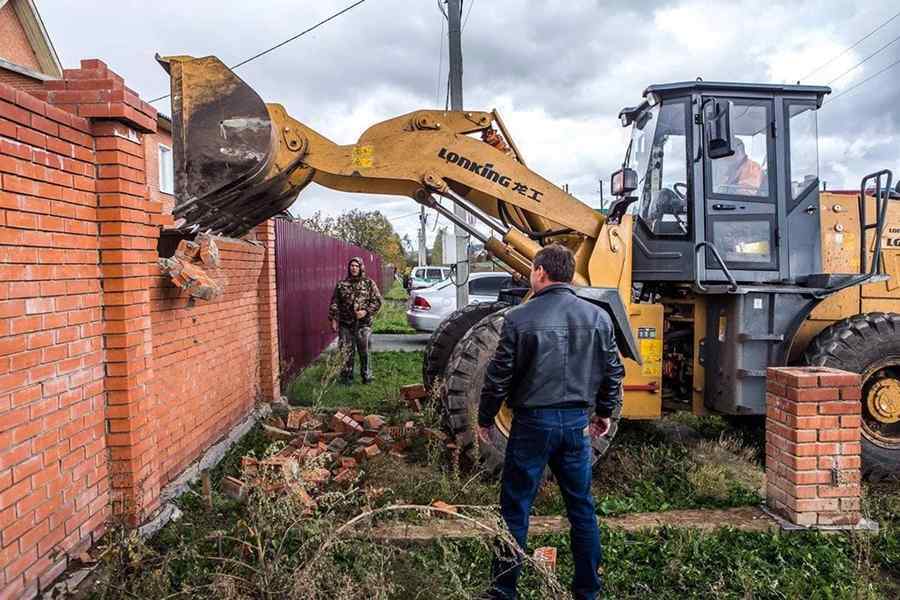 Демонтаж заборов